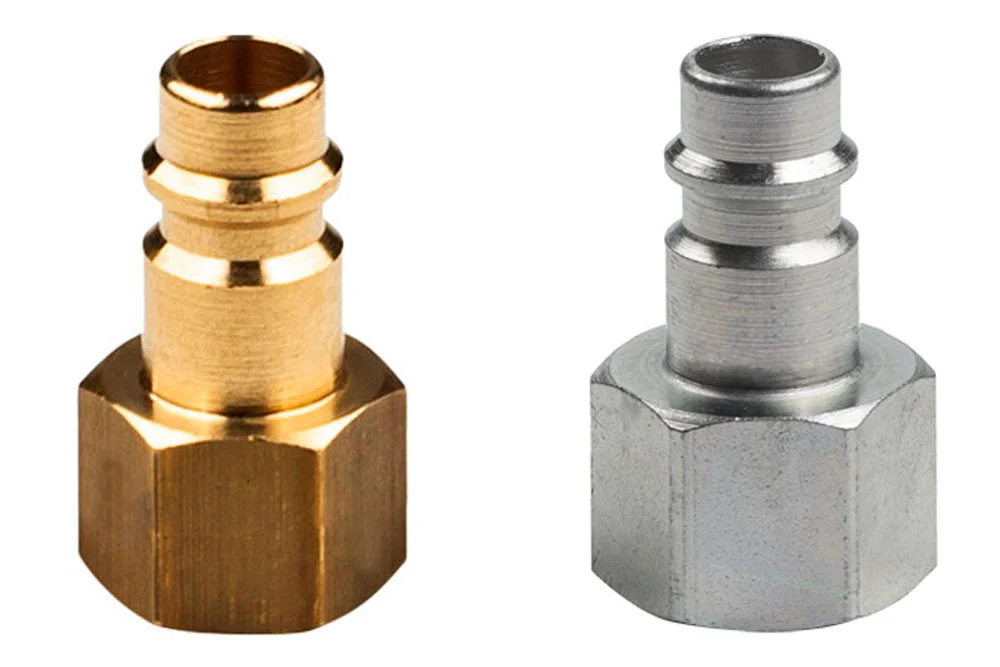 Raccord rapide pour air DN7,2 Eurostandard, sans valve, filetage femelle, 35 bar