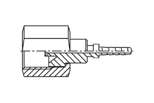Embout droit avec étranglement, laiton, type FR103