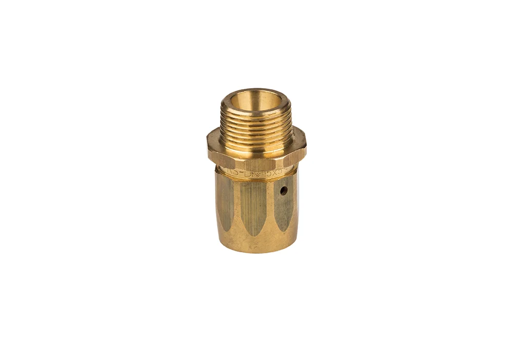 Embout carburant torsadé avec filetage mâle BSPT, type S2